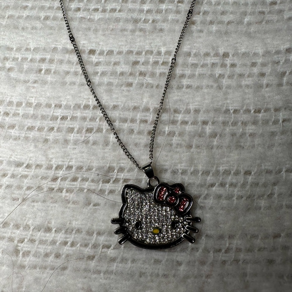 Hello kitty crystal diamonte necklace new - Picture 4 of 5